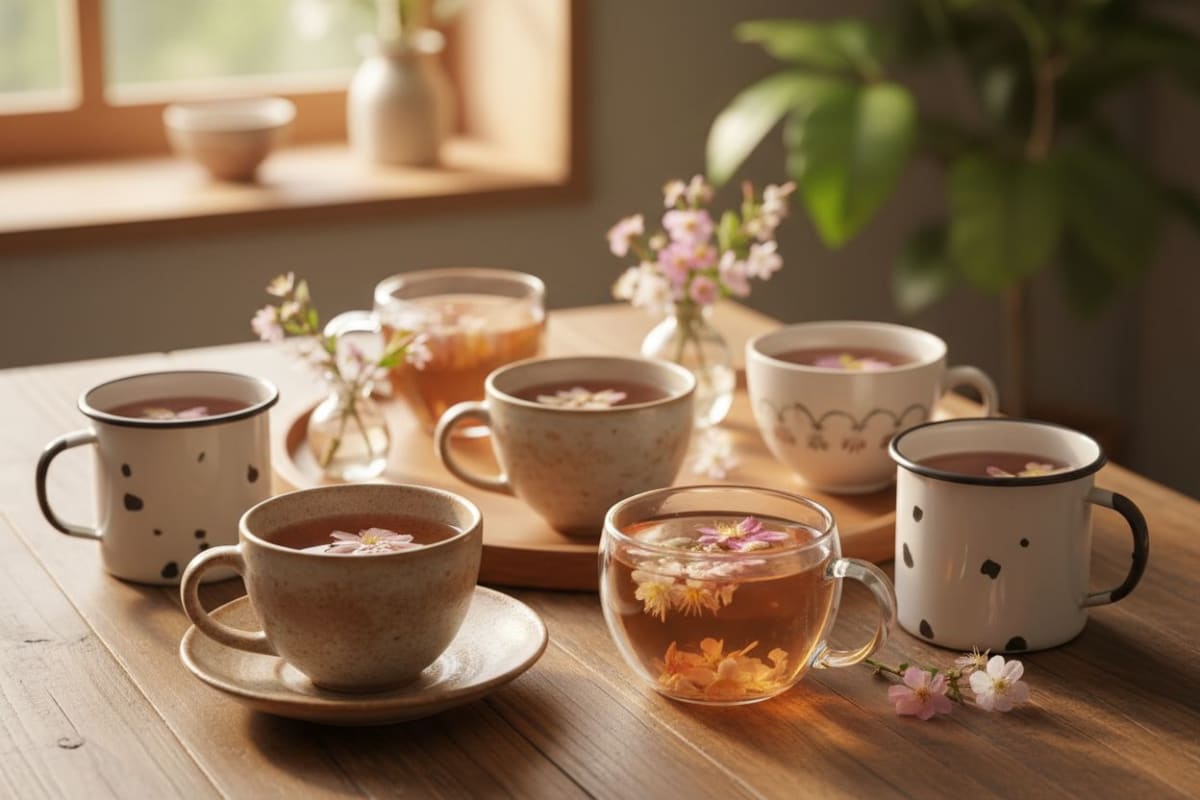 실패 없이 완성하는 꽃차 찻잔 선택 방법 3단계