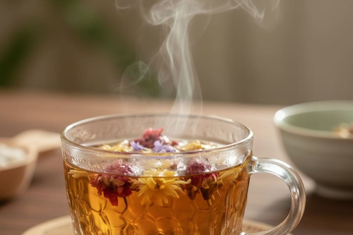 꽃차로 즐기는 진정한 휴식과 나를 찾는 시간