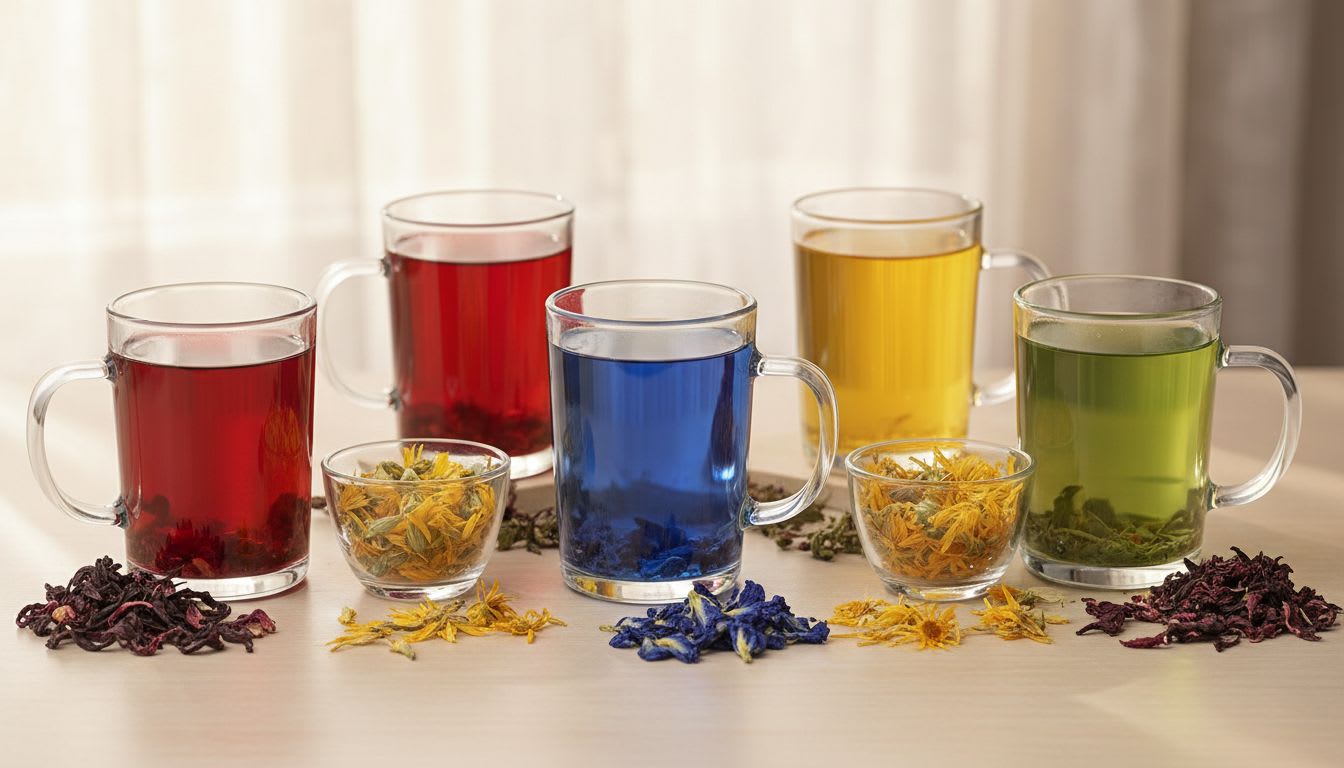 꽃차 색의 심리학 내 기분에 맞는 색 3단계로 찾아가고 계신가요