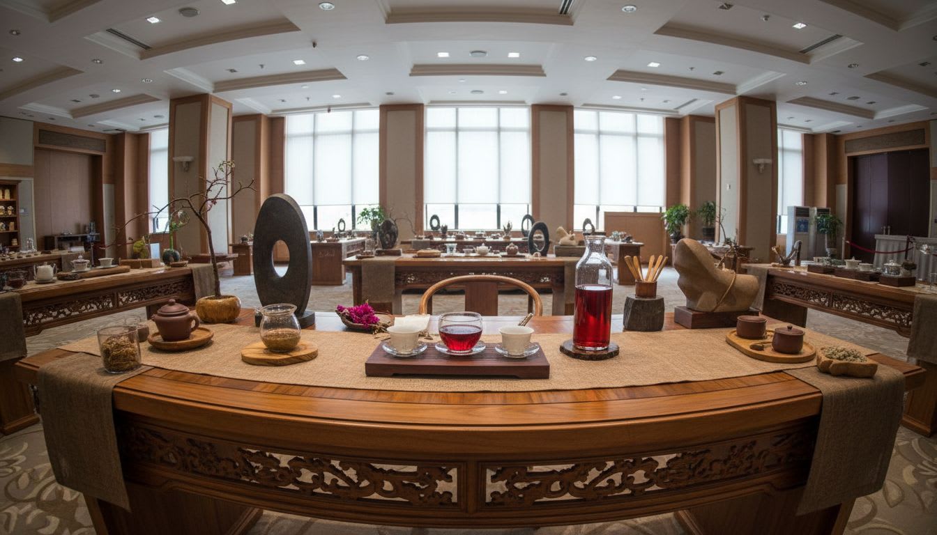 국제 꽃차대전 대상 맨드라미차 붉은 미학이 상차림의 핵심인 이유