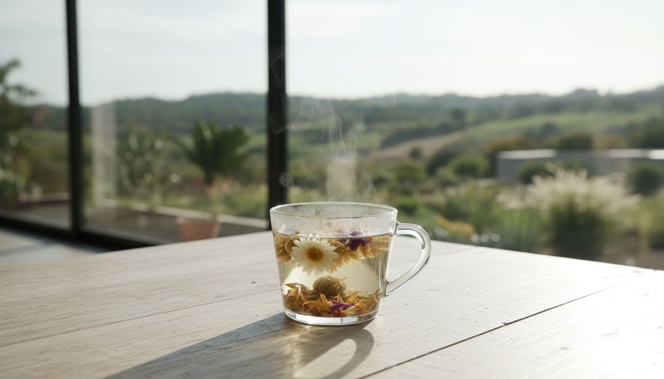 지친 현대인을 위한 꽃차의 위로 몸과 마음을 다독이는 이유